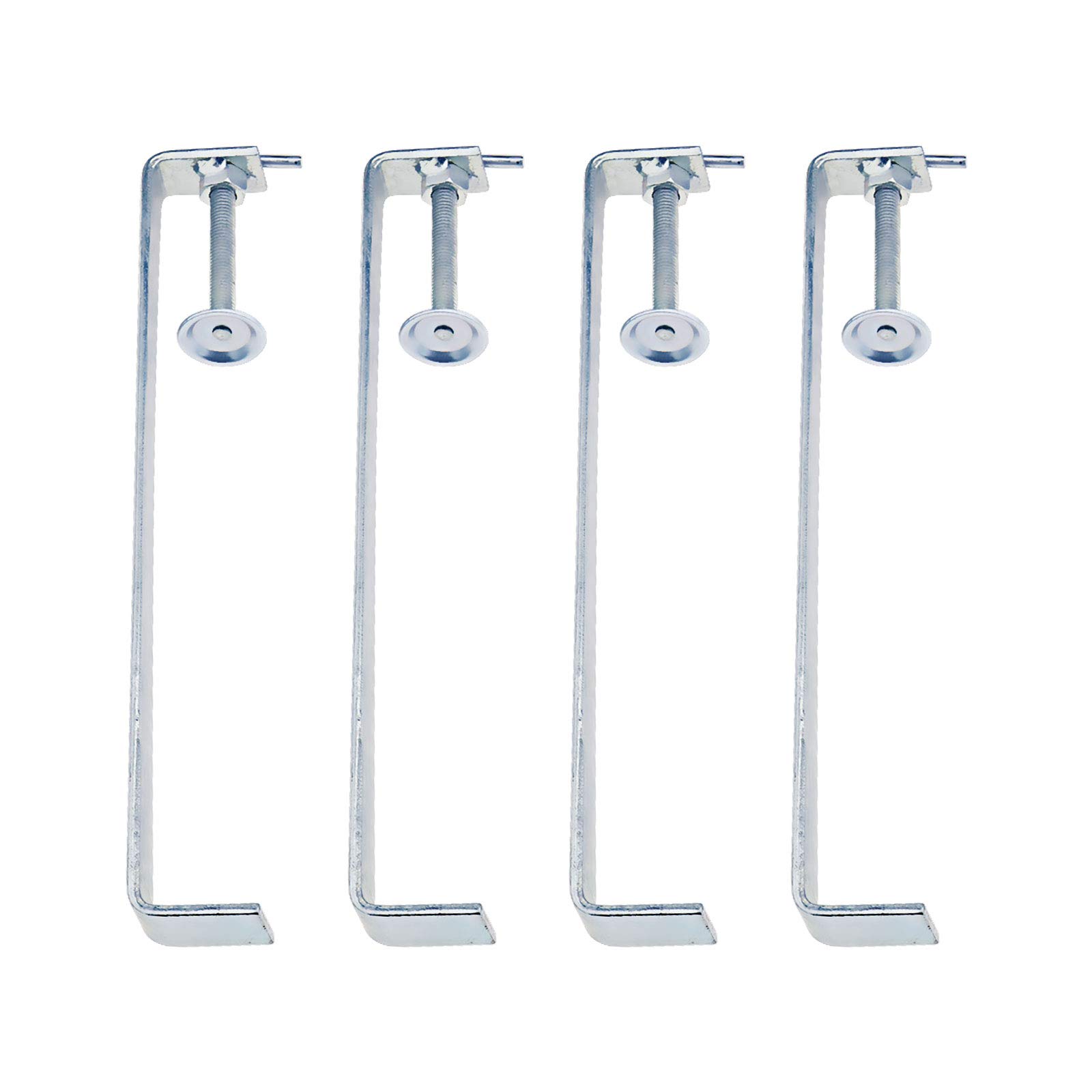 EMSea 4Pcs Profile Bricklaying Clamp, 12 Inch Galvanized Steel Threaded Rod 2 Inch Adjustable - Heavy Duty