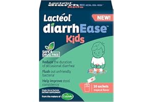 Lactéol diarrhEase Kids - a Safe, Drug Free and clinically Tested postbiotic Strain That Shortens The Duration of Occasional Diarrhea- Works Naturally with Your Child’s Body, 10 Count