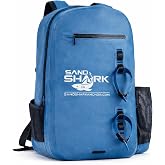 SandShark 25L Waterproof Backpack &ndash; IP67 Submersible Backpack with Airtight Zipper, TPU Shell, Laptop Sleeve &ndash; Waterproof Dry Bag for Boating, Beach, Swim, Travel &amp; Water Sports
