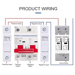 DC MCB Miniature Circuit Breaker 2P 80A 100A 125A