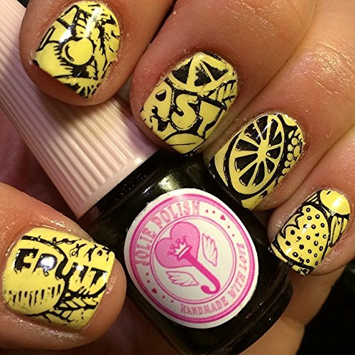 PUEEN Nail Art Stamp Collection Set 24B-L STAMPING BUFFET - LEISURE - NEW Set of 24 All You Can Stamp Full Size Stamping Image Plates Manicure DIY (Infinite Images With Your Creativity) Now with BONUS Storage Case-BH000415