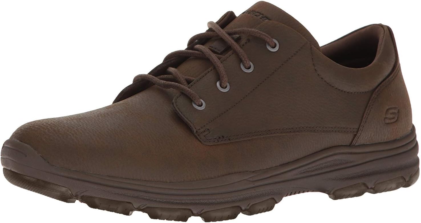 Skechers Men's Classic Fit Garton - Modesto Cocoa Leather 12 E US