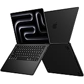 EooCoo Case for MacBook Pro 16 Inch 2026 2025-2021 M4 M3 M2 M1 Pro/Max, [Official Color Match, Anti-Slip, Drop Protection] Matte Hard Shell Laptop Cover, Matte Space Black