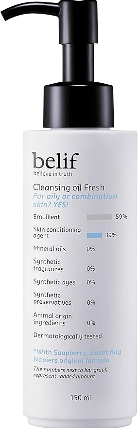 Amazon Belif ビリーフ 国内正規品 国内発送 ビリーフ Belif クレンジング オイル フレッシュ 150ml 無添加 天然植物由来 韓国コスメ Belif ビリーフ クレンジングオイル 通販