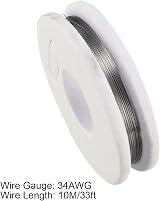 sourcing map 34 AWG FeCrAl Heating Wire 33ft 1200C Resistance Wire for view 2