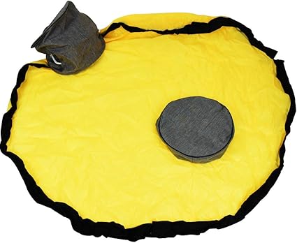 Amazon Sakurashopec おもちゃ収納マット 特大 散らかり防止 お片付け 簡単 収納袋 持ち運び 子供 イエロー 1 5m ベビージム プレイマット ベビー マタニティ 通販