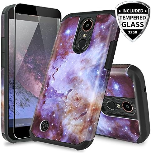 TJS Case for LG K20 Plus/LG K20 V/LG Harmony/LG Grace 4G LTE, Slim Hybrid Shockproof Impact Rugged Marble Case Armor Phone Cover (Stardust)