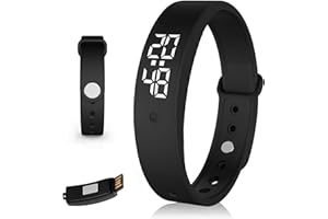 Vibrating Alarm Clock Watch for Heavy Sleepers, Silent Wake Up Bracelet & Smart Wristband, Wearable Vibration Wrist Alarm, No