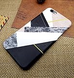 Losin iPhone 7 Plus / iPhone 8 Plus 5.5 Inch Case Fashion Luxury Granite Classic Geometric Mosaic Triangle Marble Pattern Hard PC Back Case