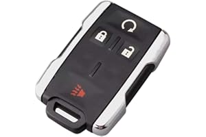 ARRUWEER Smart Key Fob Case Shell Fit for Chevy Chevrolet Silverado Colorado/GMC Sierra Canyon 2014 2015 2016 2017 M3N-32337100 Keyless Entry Remote Control Car Key Fob Cover Casing (1)