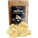 Motherland Goods Natural Cocoa Butter Chunks - Organic &amp; Raw Unrefined Body Moisturizer for Sensitive Skin, Anti-Aging, Scars &amp; Eczema Relief - Premium Raw Butter From Ghana (4 Oz)