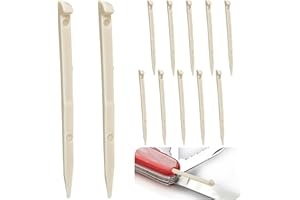 Saillong 12 Pack Toothpicks Compatible with Victorinox/Swiss Army Knife 91mm 3 1/2 2 inch Toothpick Replacement Compact Sturdy Army Pocket Knife Accessories Cleaning Teeth Opening Zip Ties