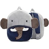 Cute Cartoon Animal Backpack Toddler School Bag for Children Baby Girls Boys(Elephant)