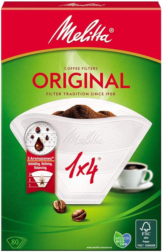 Melitta Paper filters for coffee , White, 1er Pack Amazon.co.uk