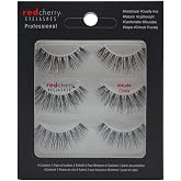 Red Cherry False Eyelashes Nude Onyx, 3 Pairs