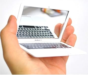 Makeup Mirror Macbook Air Apple White Mini Laptops Mirror By Jolin Amazon De Beauty