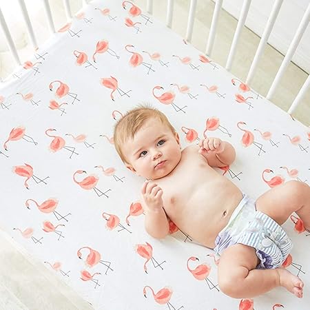 flamingo crib set