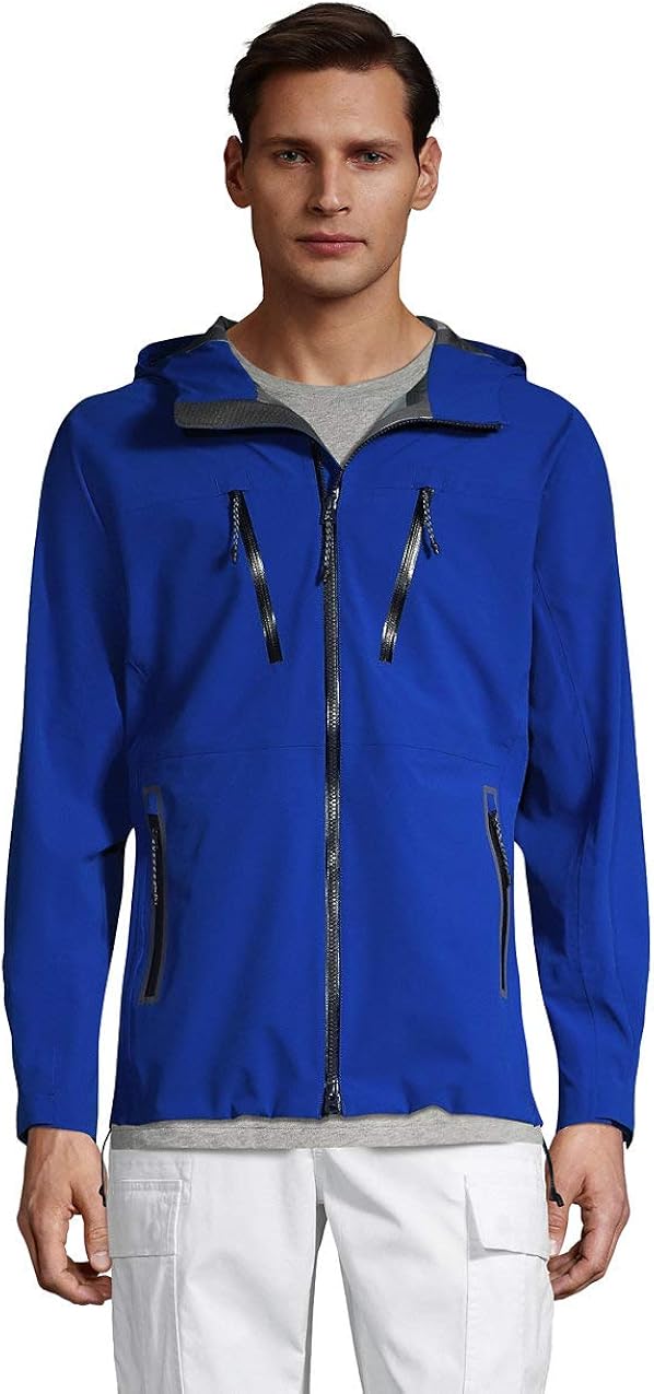 Lands' End Men's Ultimate Waterproof Rain Jacket at Amazon Men’s