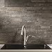 Aspect Peel and Stick Stone Overlay Kitchen Backsplash - Iron Slate (Approx. 15 sq ft Kit) - Easy DIY Tile Backsplash