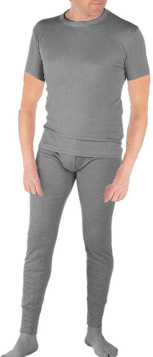 Mens Thermal Set Short Sleeve Vest and Long Johns Amazon.co.uk Clothing