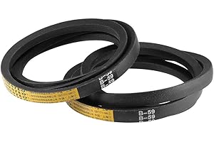 uxcell B59 V-Belts 59" Pitch Length, B-Section Rubber Drive Belt 2pcs