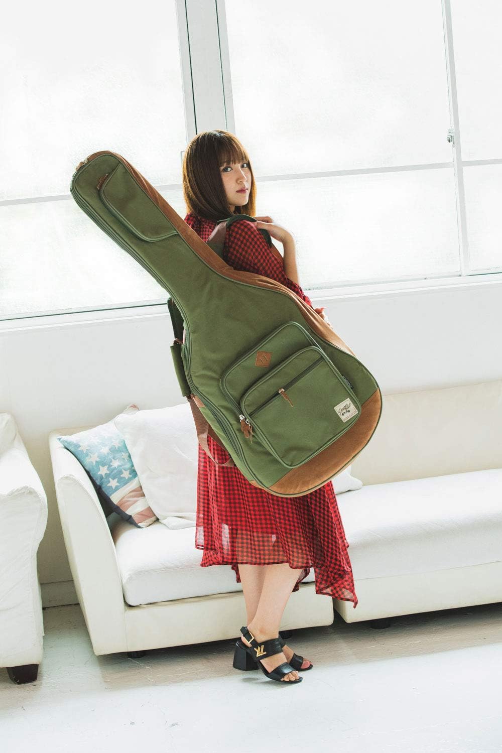 Ibanez IAB541-MGN POWERPAD® Designer Collection Acoustic Gig Bag - Moss Green - Image 5