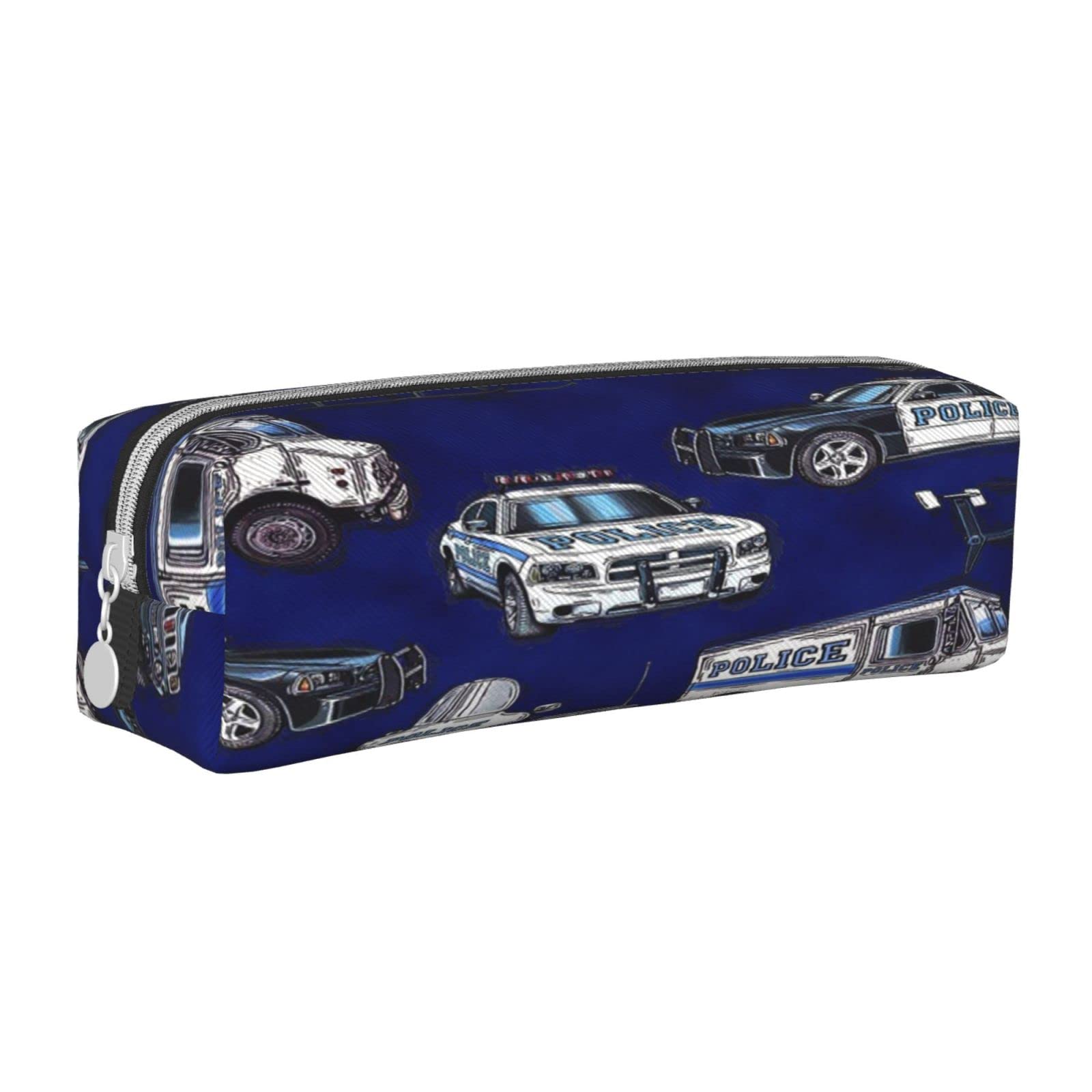 HAOSOFT Pencil Case Police Car Large Capacity Pencil Cases for Boys Girls Teens Adults Middle Secondary School, Big Pencil Bag Pouch Office Stationery Pen Storage