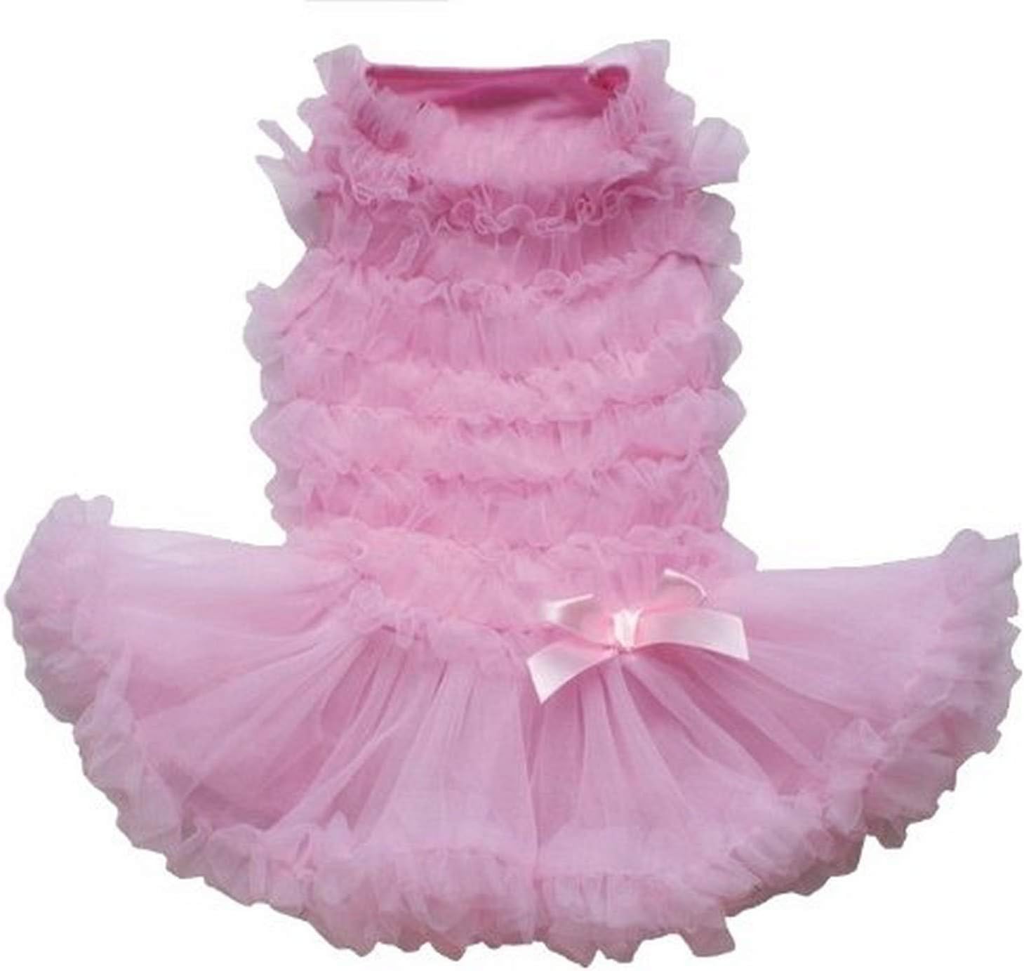 Pink Ruffle Petti Dress for Dogs