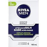 NIVEA FOR MEN Sensitive Post Shave Balm 3.30 oz (Pack of 6)