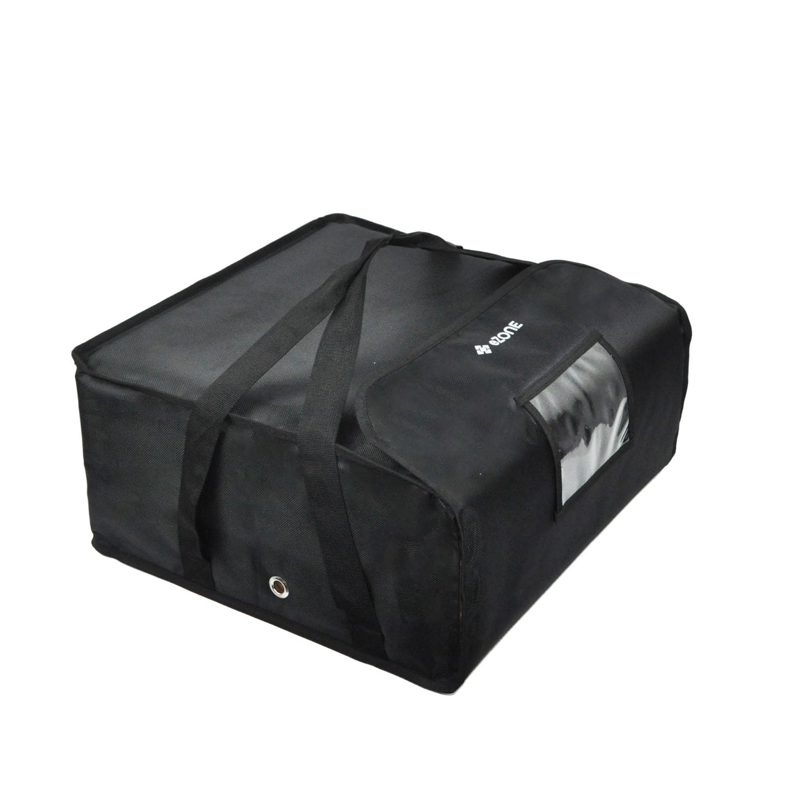 eZone Pizza Delivery Bag 18x18x8.5” (Holds 4x16” Box) Black Fully Insulated for Takeaway
