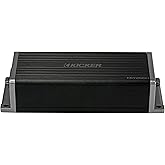 Kicker 47KEY2004 Key 4-Channel DSP Smart Amplifier, 4x50W | Auto-tuning sound processor, cleaner louder door speakers, compact easy install, big factory stereo upgrade