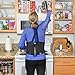 Back Brace Lumbar Support with Adjustable Suspenders, Hook and Loop Fastener, Breathable Back Panel Made with Spandex Material, Removable Straps