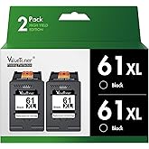 Valuetoner Remanufactured Ink Cartridges Replacement for HP Ink 61 XL 61XL Black for HP Envy 4500 4501 4502 5530 Deskjet 2540