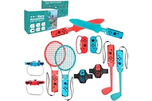 18-IN-1 Switch Sports Accessories for Nintendo, 2025 Switch Sports Accessories, Family Switch Sports Games Pack Accessories K
