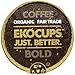 EKOCUPS Organic Artisan Coffee Bold, Dark roast for Keurig K-cup single serve Brewers, 0.5 Ounce, 10 count