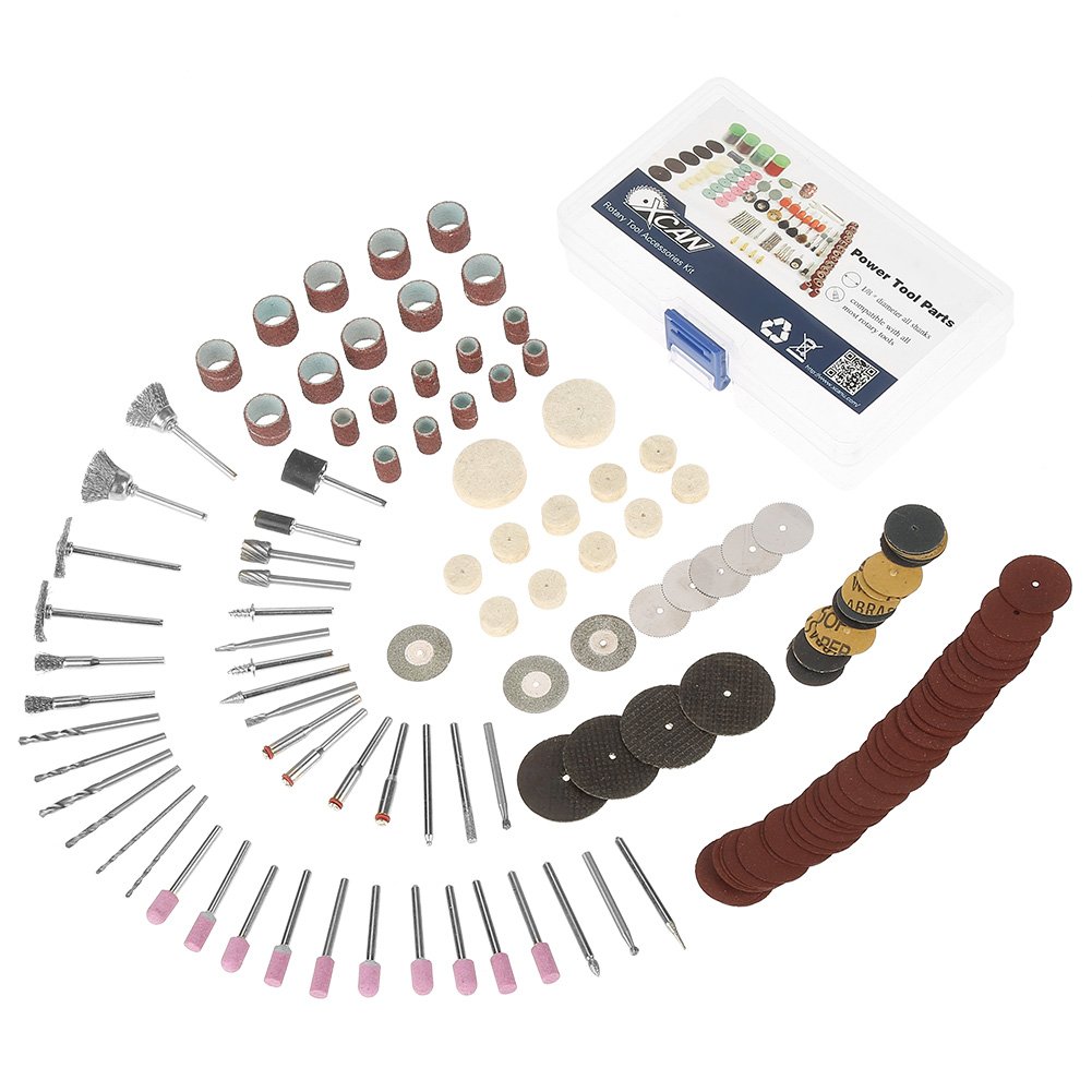 Photo 1 of 141PCS Mini Rotary Electric Grinder Tool Accessories Set, Rotary Tool Accessories Kit for Sanding Grinding Polishing Cutting