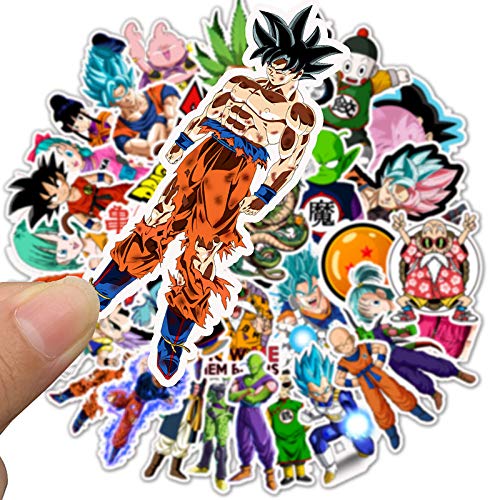Tvoip 100PCS/pack Cartoon Stickers Dragon Ball Super Anime for Laptop Luggage Bags Bike Phone Styling Cute Toys Doodle PVC Creative