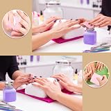 kuou 300 Pcs Nail Wipe Pads Pink 5x5cm Lint Free Remover Wipes view 7