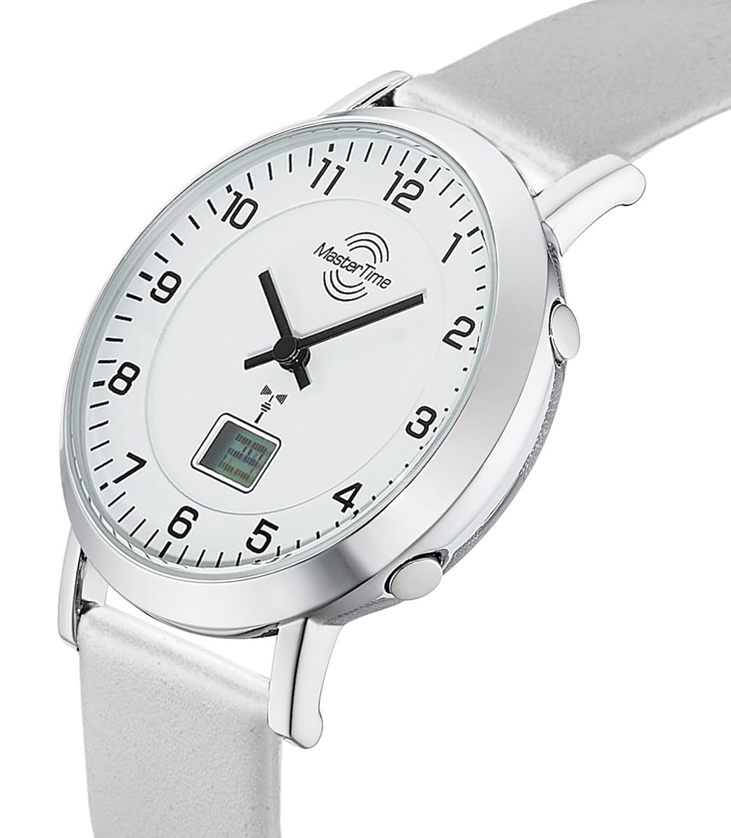 Master Time Funk Quarz Damen Uhr Analog-Digital mit Leder Armband MTLA-10805-12L