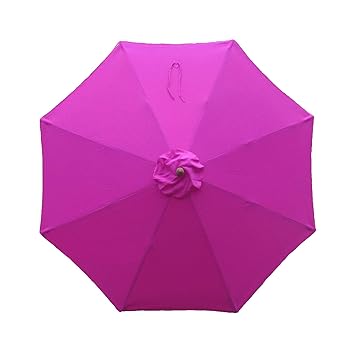 9ft Umbrella Canopy 8 Ribs in Fuchsia (HOT Pink, Canopy Only)