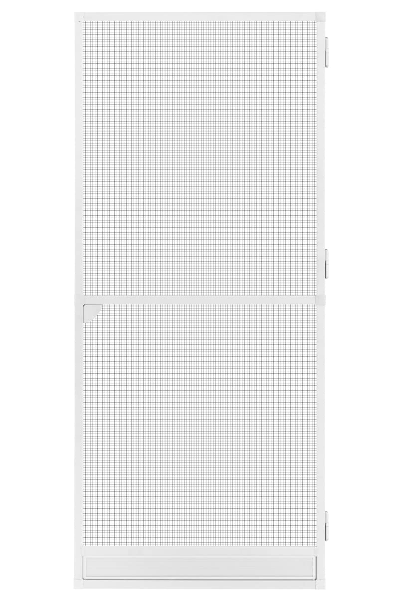 Schellenberg 70093 Fly Screen Balcony Door, Insect Protection Door, Premium Aluminium Frame, Fibreglass Fabric, 100 x 215 cm, White