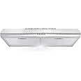 Cosmo COS-5MU30 30 in. Under Cabinet Range Hood Ductless Convertible Duct, Slim Kitchen Stove Vent with, 3 Speed Exhaust Fan,
