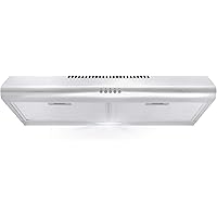 Cosmo 5MU30 30 in. Under Cabinet Range Hood with Ducted / Ductless Convertible Duct, Slim Kitchen Stove Vent with, 3…