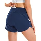 Amazon Com Oyamiki Women S Athletic Shorts Lightweight Quick Dry Running Workout Shorts With Pockets Clothing