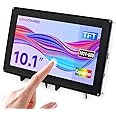 waveshare 10.1inch Capacitive Touch Screen LCD with Case Compatible with Raspberry Pi 4B/3B+/3A+/2B/B+/A+/Zero/Zero W/WH/Zero 2W CM3+/4 1024×600 Resolution HDMI Supports Jetson Nano/Windows