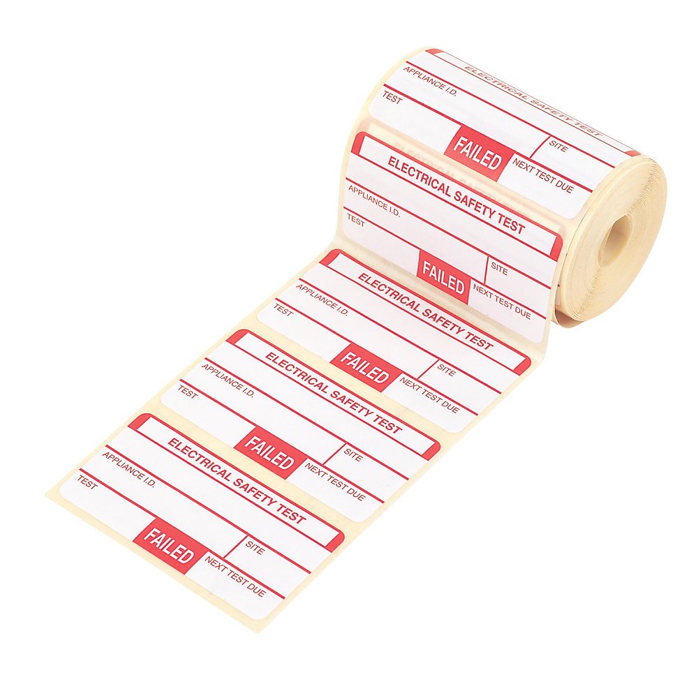 Kewtech Fail Labels 250 Pack