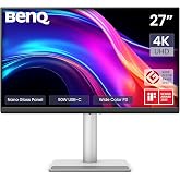 BenQ MA270UP 27&rdquo; 4K 3840x2160 Monitor for MacBook&reg; Pro/Air, Dual USB-C, 90W Power Delivery, Mac Color Match, USB Hub, Brightness &amp; Volume Control on Mac, Height &amp; Tilt Adjustable Stand, P3 Color Gamut