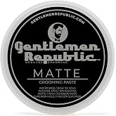 Gentlemen Republic 8oz Matte Paste for Men - Water-Based, Strong Hold | Alcohol-free formula styles natural texture with matte finish. Made in the USA.