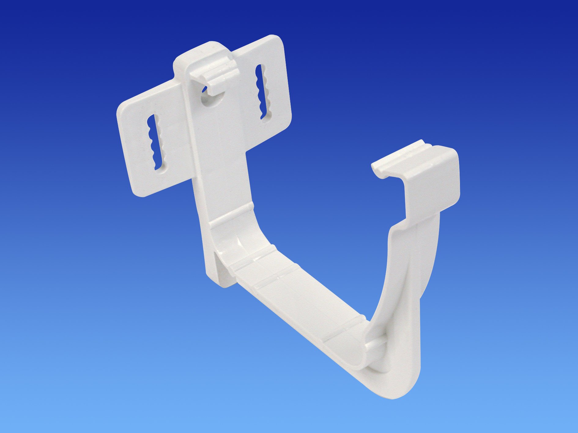 Pack of 2 X OSMA White 111mm Gutter Support Bracket for Stormline Ogee Gutter System 8T819W