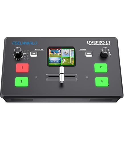 スイッチャー LIVEPRO L1 金属筐体 Amazon.com: Feelworld LIVEPRO L1 V1 Multiformat Video Mixer